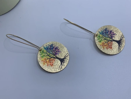 Festive printed earrings Festive printed earrings